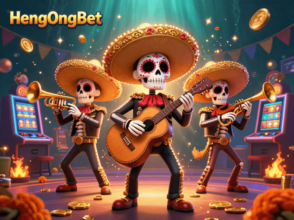Win big at HengOngBet with an exciting mariachi celebration in this vibrant casino scene.