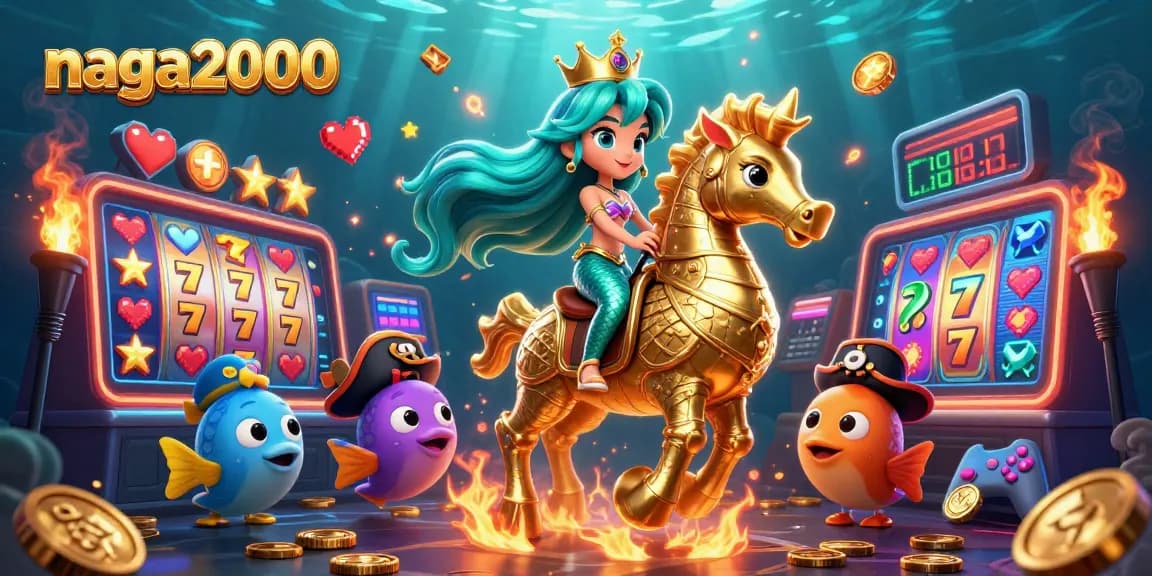 Permainan jackpot di naga2000 dengan tampilan slot yang menarik dan karakter kartun yang berwarna-warni.