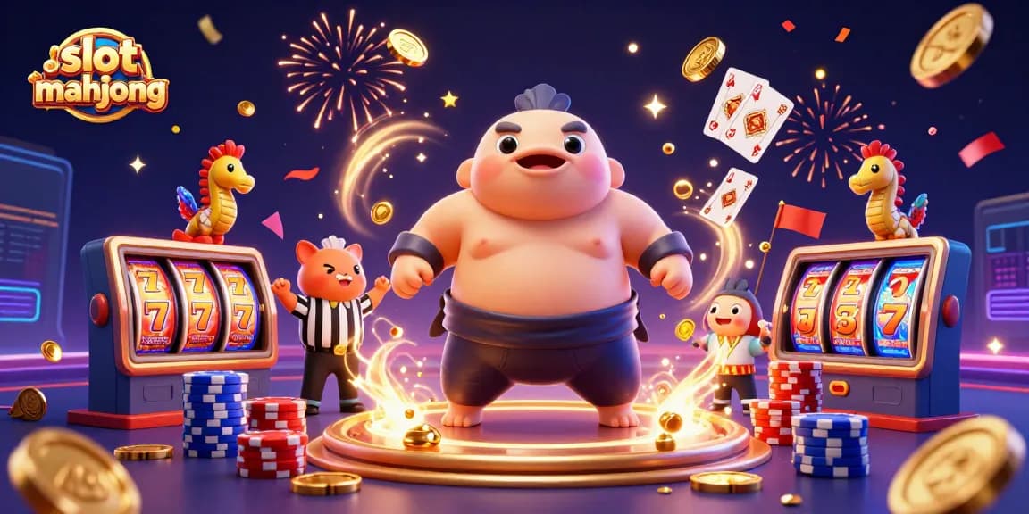 Spin the slot mahjong reels for exciting jackpots in this vibrant underwater casino scene.