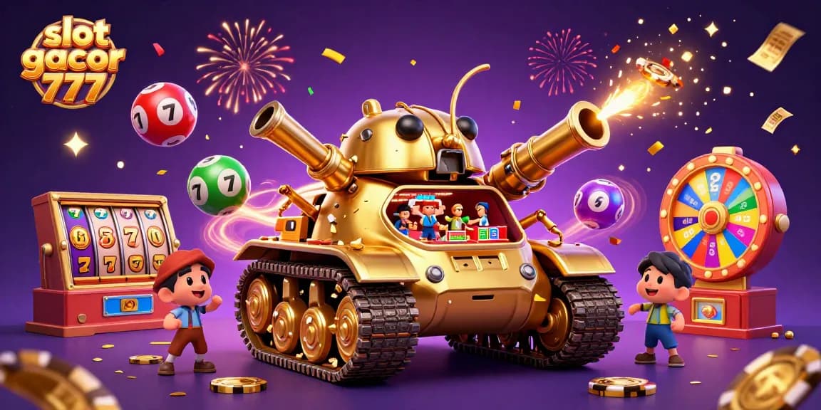 Experience exciting gameplay with slot gacor 777 in this dazzling 3D casino scene featuring vibrant games and lucky highlights