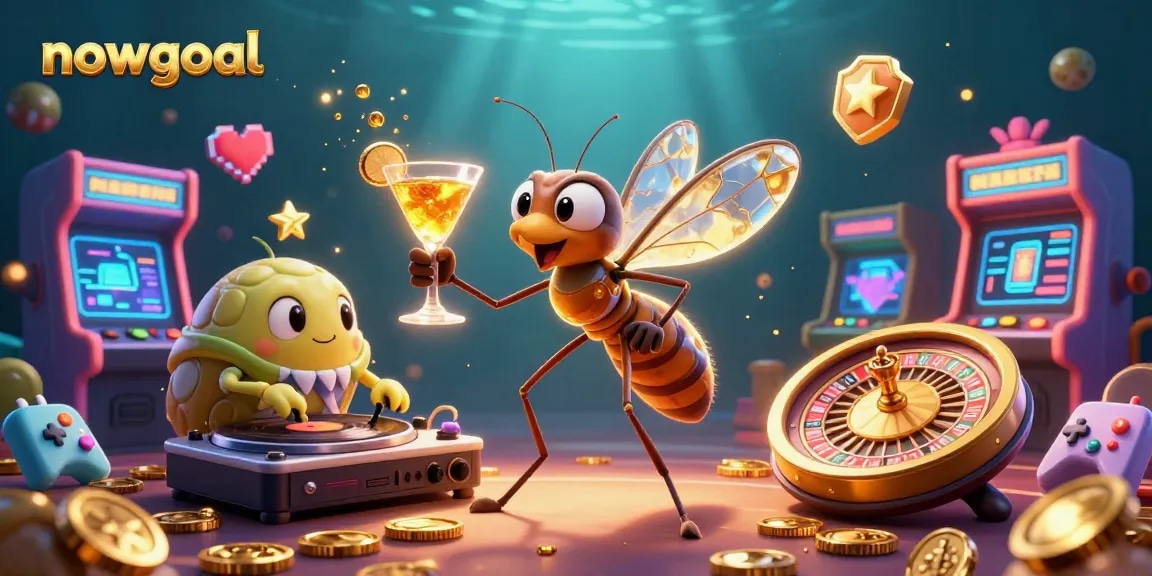 Experience nowgoal's thrilling casino adventures with an energetic 3D scene featuring unique characters!