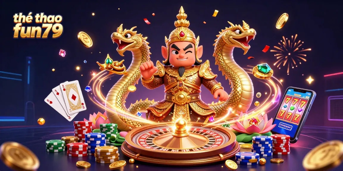 Experience thrilling action at thể thao fun79 with captivating slots and sports betting visuals.