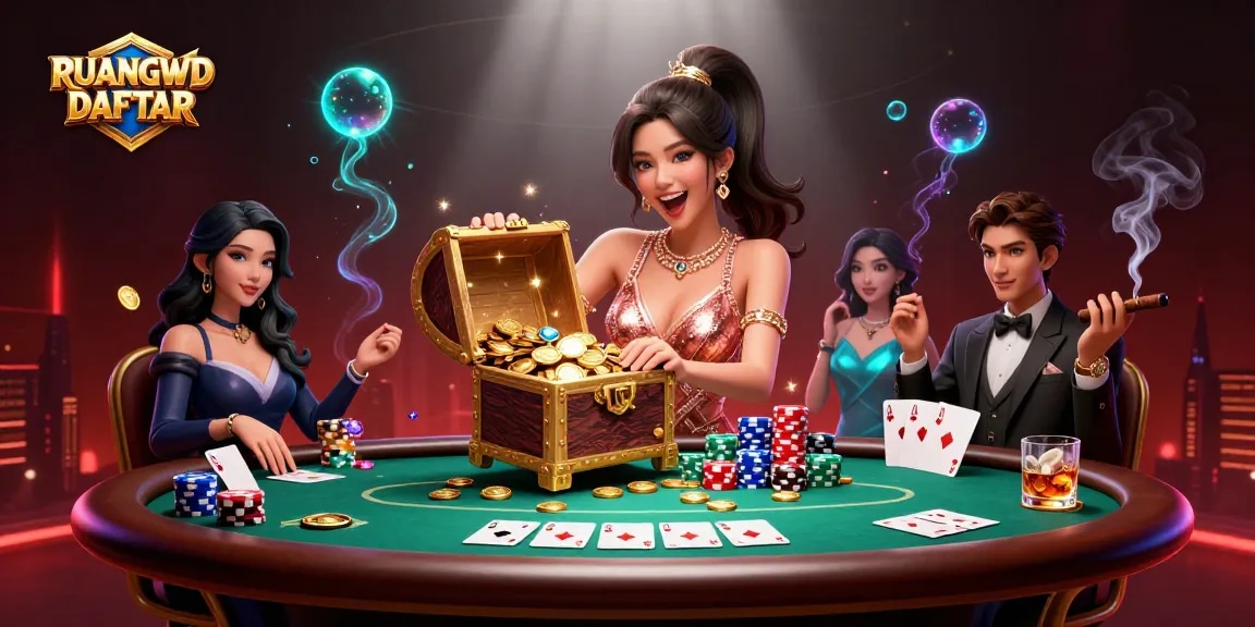 Engage with RUANGWD DAFTAR and bask in the vibrancy of a thrilling casino moment.