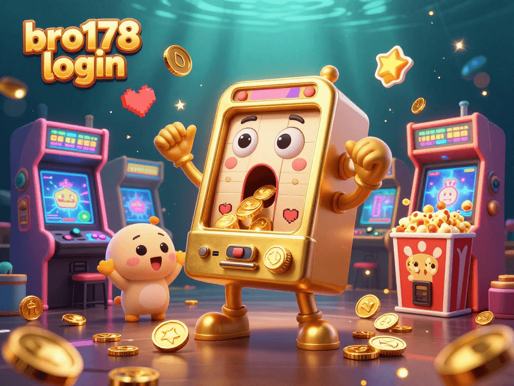 Bro178 login: Rasakan sensasi jackpot bersama mesin slot dengan koin bertebaran!