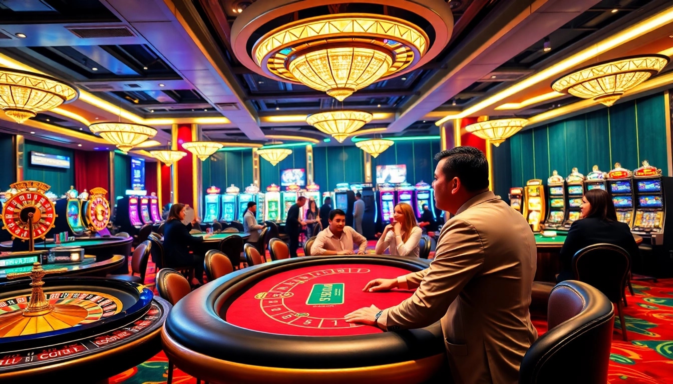 Experience the thrill of winning at https://bem88i.com/ with engaging gameplay and excitement in a luxurious casino setting.
