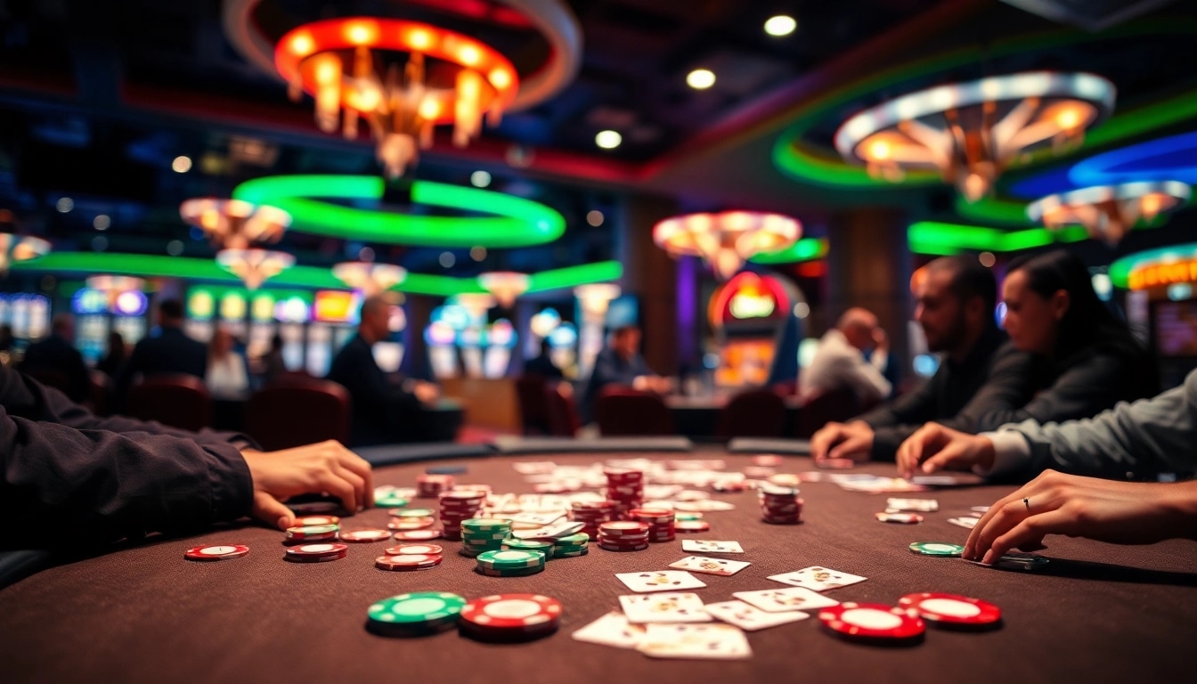 Tergoda oleh permainan poker yang intens dengan link T0812 di kasino, pemain menunjukkan ekspresi fokus dan antusiasme.