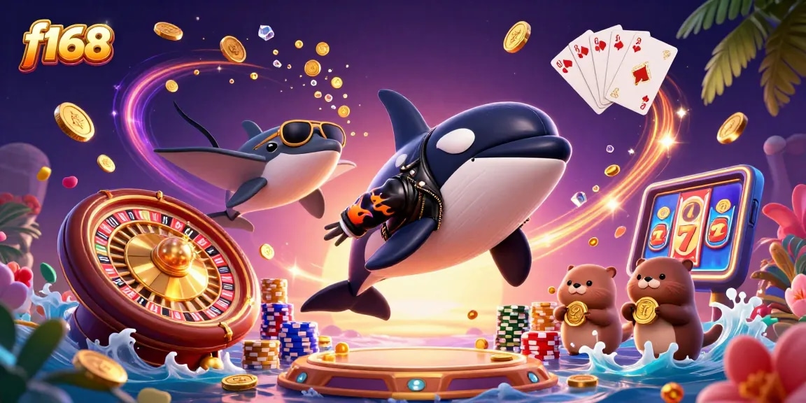 Play thrilling games at f168 while enjoying gems, coins, and iconic casino elements in 3D style.