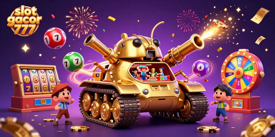 Experience exciting gameplay with slot gacor 777 in this dazzling 3D casino scene featuring vibrant games and lucky highlights