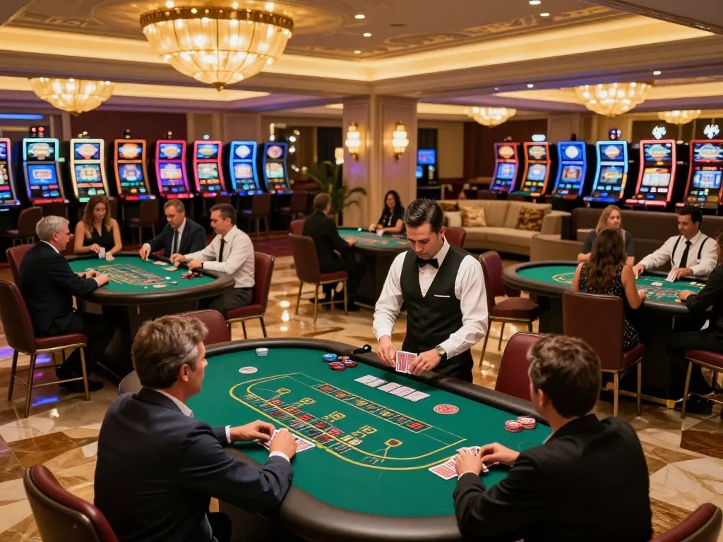 Experience thrilling blackjack action at king33 with vibrant tables and professional dealers.