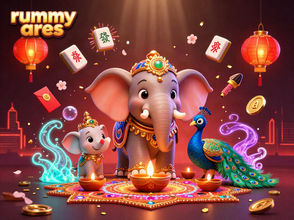 Engage with the vibrant rummy ares online gaming scene featuring colorful Diwali elements and enchanting visuals.