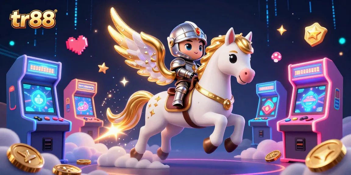 Experience the thrill of gaming at tr88 with vibrant casinos, horse riding antics, and exciting game elements.