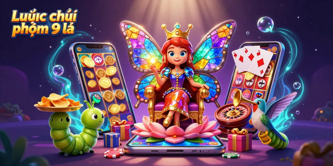 Experience Luật chơi phỏm 9 lá with a vibrant casino scene showcasing gameplay elements.