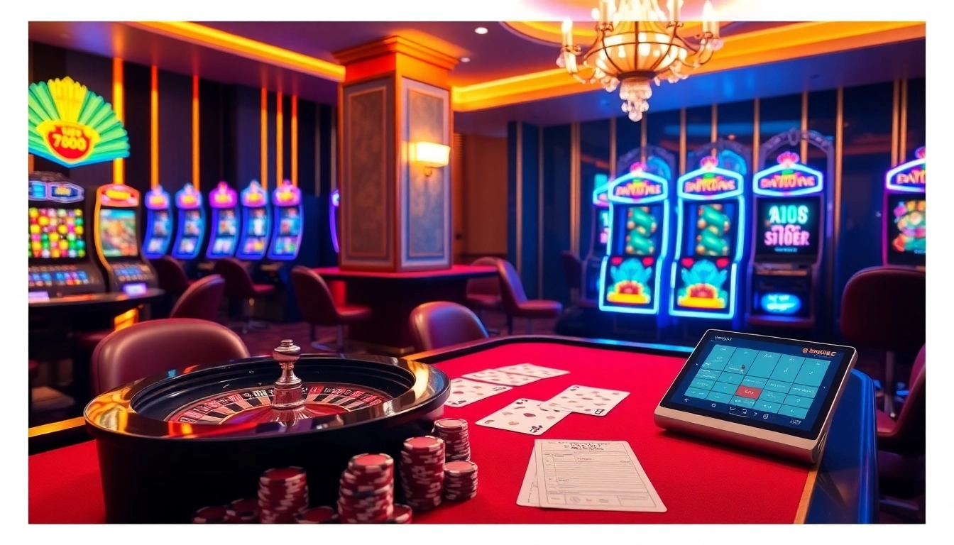 Exciting gambling action at 789Win casino, showcasing poker chips and a roulette wheel.
