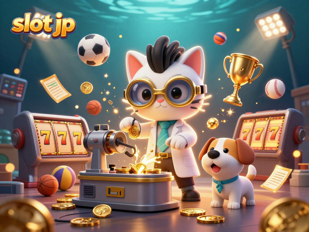 Experience thrilling wins with slot jp in a dynamic, colorful 3D casino scene!