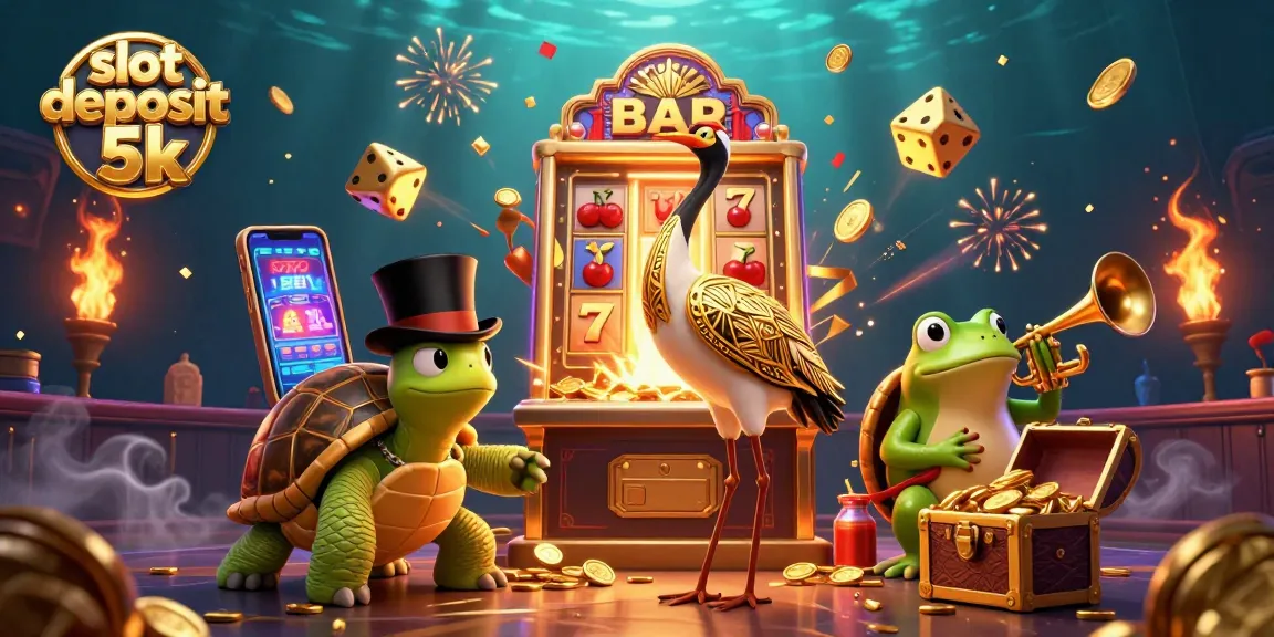 Experience thrilling gameplay with slot deposit 5k through a vibrant casino illustration.