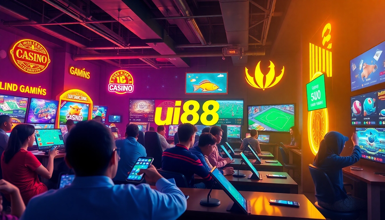 uu88 nhà cái online gambling platform showcasing diverse games and vibrant player engagement