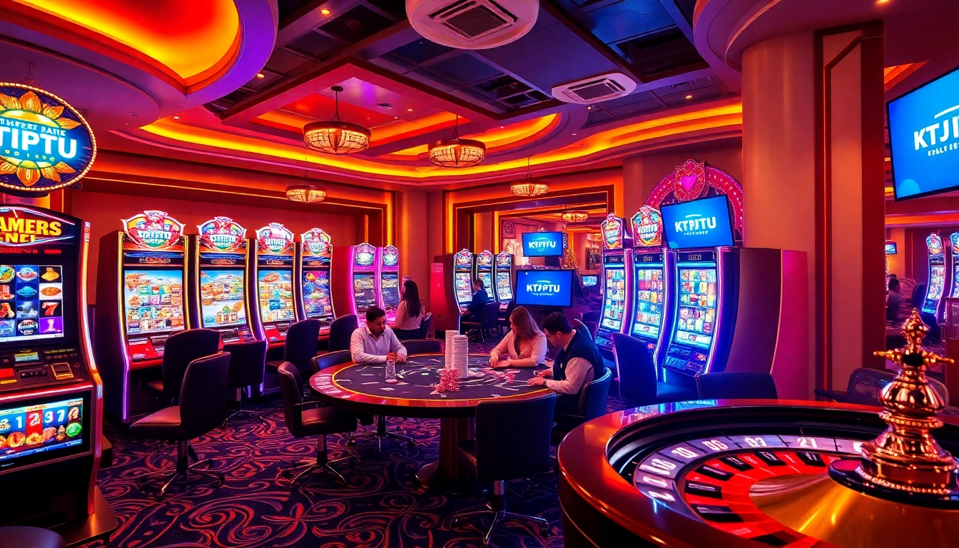 Experience thrilling gameplay at KTPJITU with engaging slot machines and vibrant casino atmosphere.