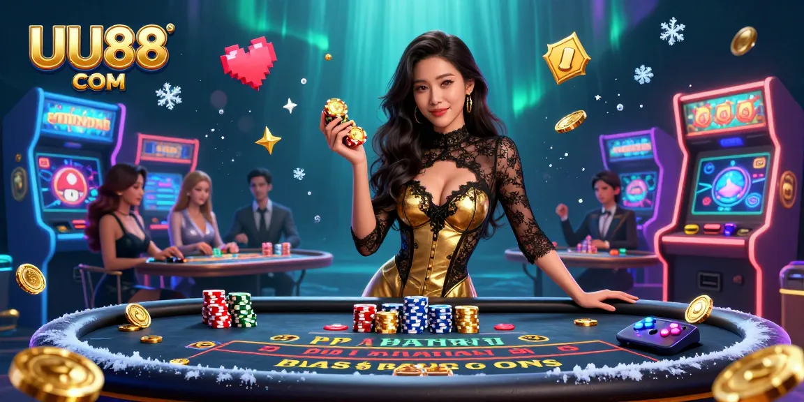 Play high-stakes baccarat at UU88 COM in a luxurious casino atmosphere.