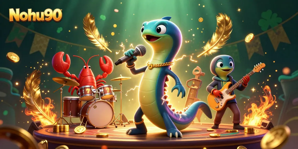 Experience Nohu90's thrilling casino adventure with a vibrant underwater performance scene.