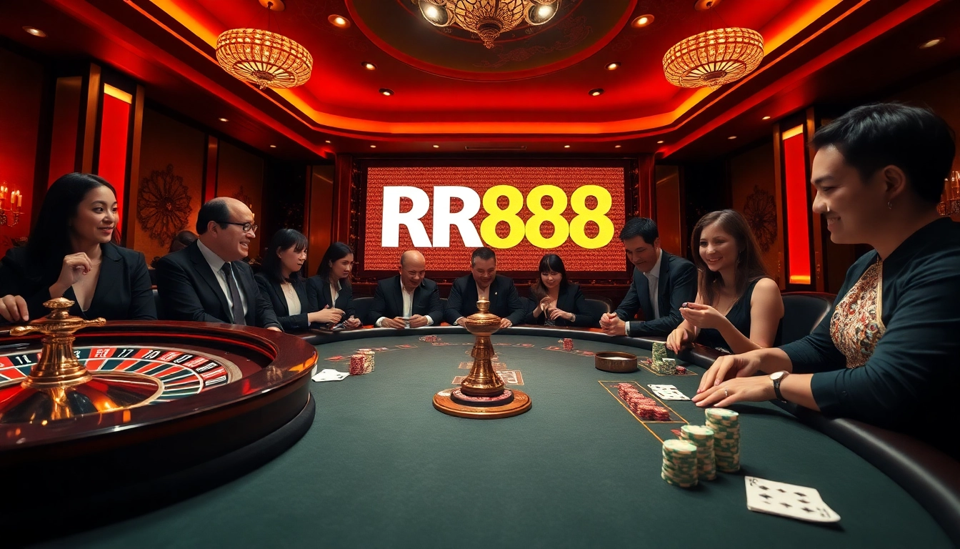 Experience the thrill of gambling at RR888 with enticing roulette wheels and high-stakes poker tables.