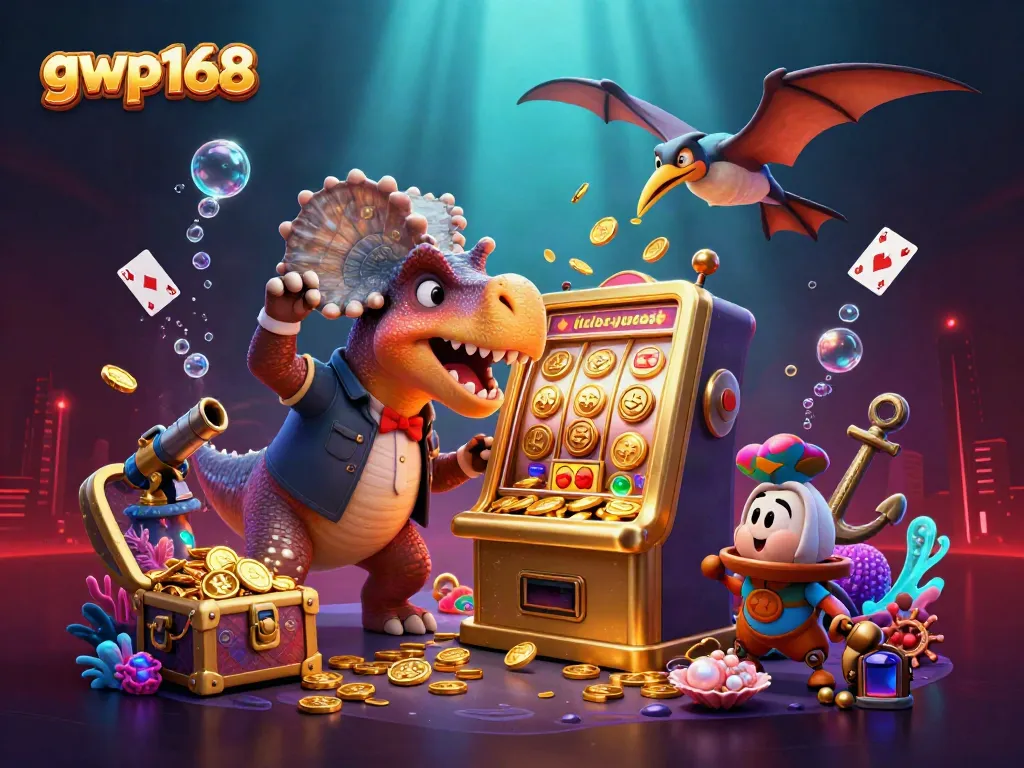 GWP168 menampilkan pachycephalosaurus yang mengalahkan mesin slot emas dan menang jackpot koin