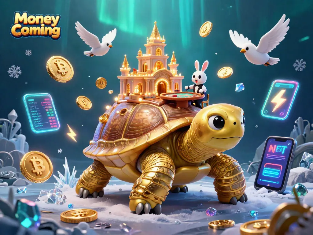 การเล่นเกม Money Coming กับเต่า 3D ยักษ์และเจ้ามือกระต่ายในคาสิโนน่าตื่นเต้น