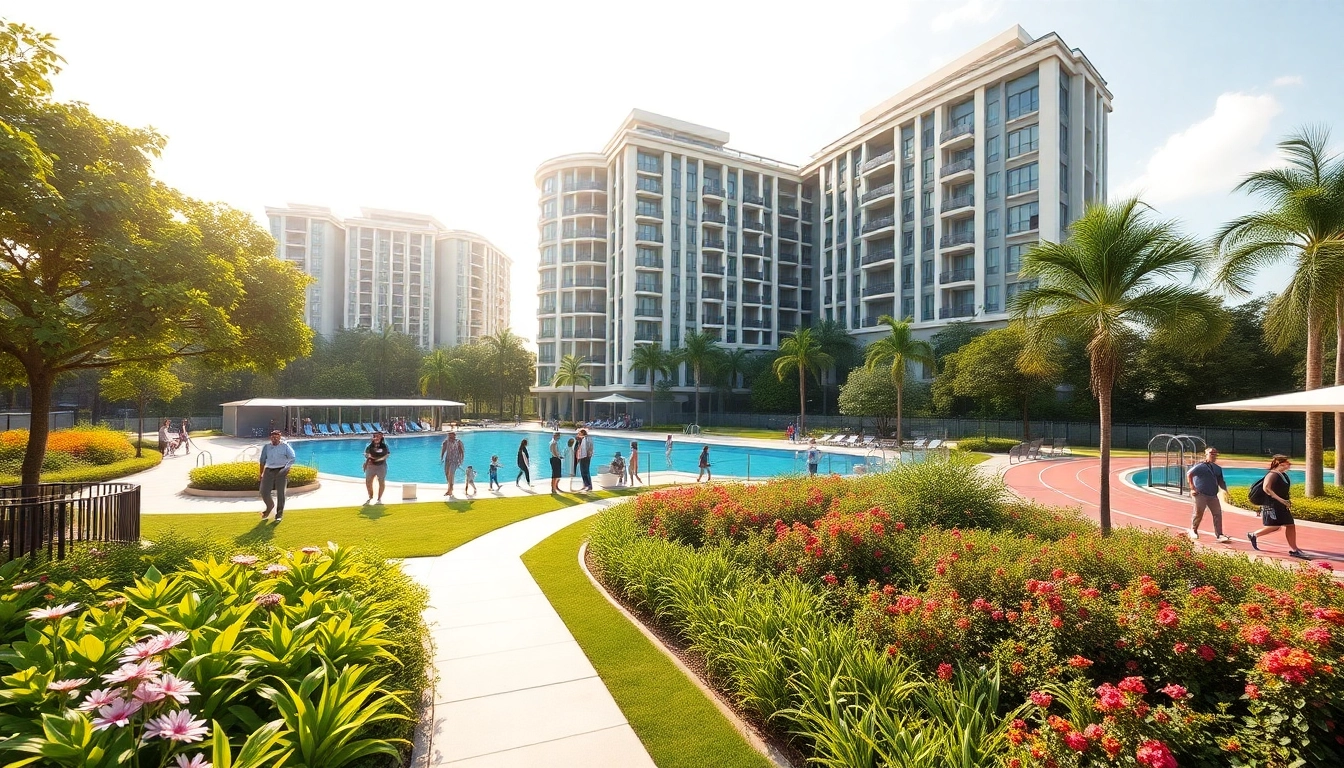 Visual representation of tampines ec featuring a modern condominium design and inviting outdoor spaces.