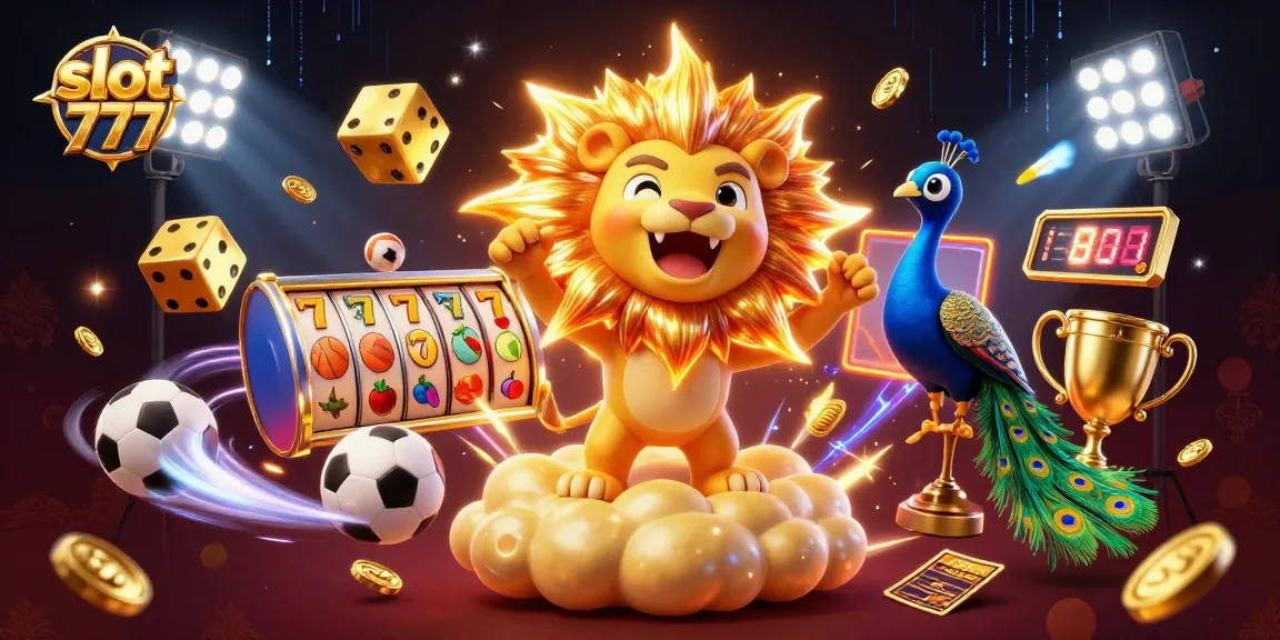 Experience the thrill of slot 777 with vibrant symbols, dynamic characters, and a jackpot atmosphere.