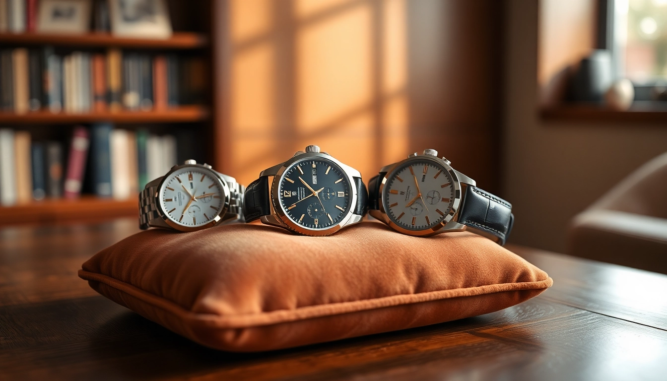Showcase of stunning replica watches highlighting craftsmanship and elegance.