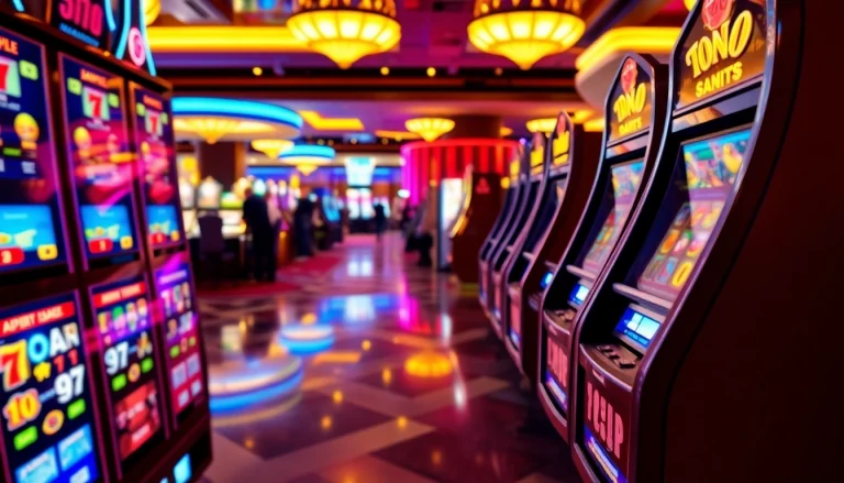 Permainan Slot Game dengan suasana Casino penuh warna dan energik.