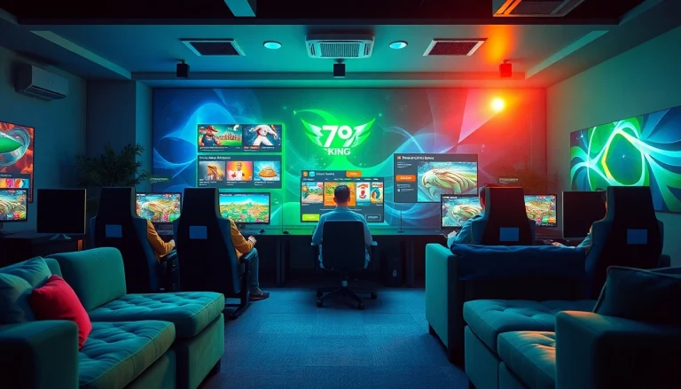 79king Online-Gaming-Plattform mit lebhaftem Interface, das Spieler zum Mitmachen anregen soll.