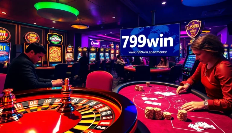 A thrilling gambling experience at https://789win.apartments/ featuring roulette and poker games.