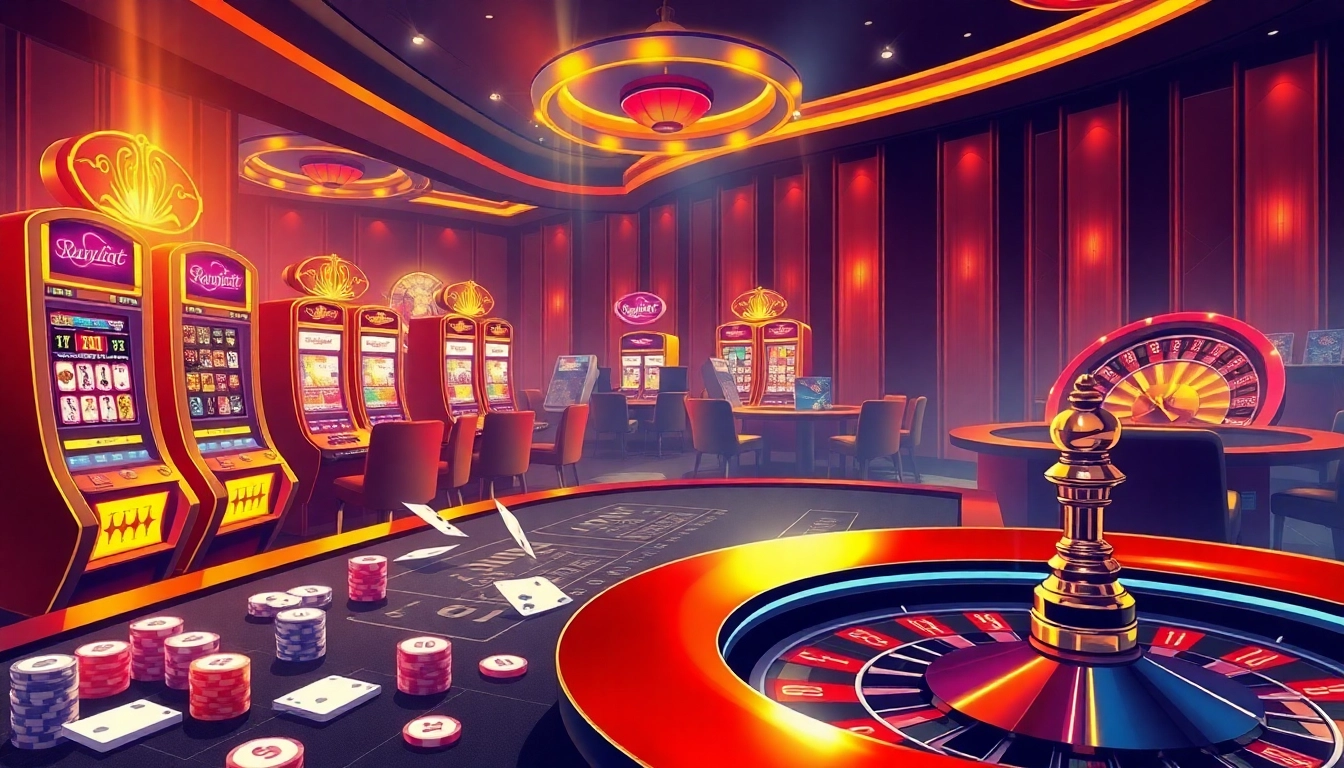 Players enjoying exciting games at MM 88 online casino, showcasing vibrant casino elements.