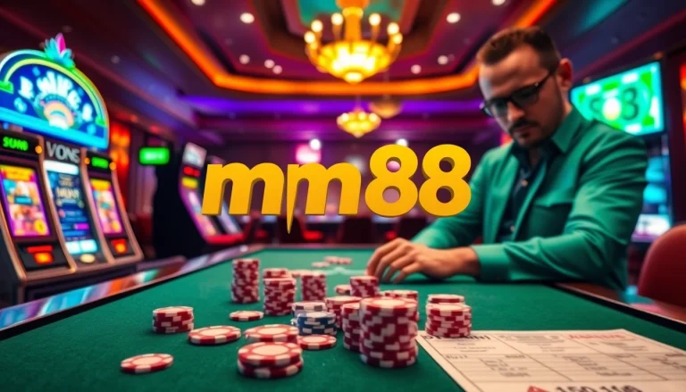 Experience the thrill of mm88 casino gaming with vibrant slot machines and interactive tables.