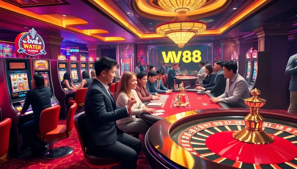 Experience thrilling gameplay and winning opportunities at WW88's vibrant casino tables.