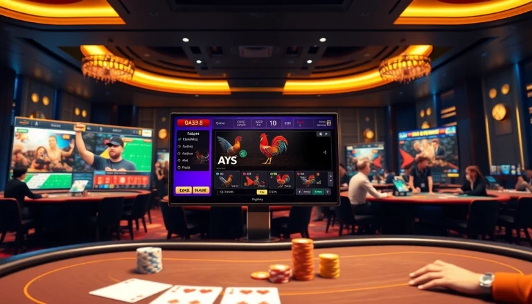 Exciting Đá Gà BJ38 online betting scene with vibrant graphics and dynamic gameplay