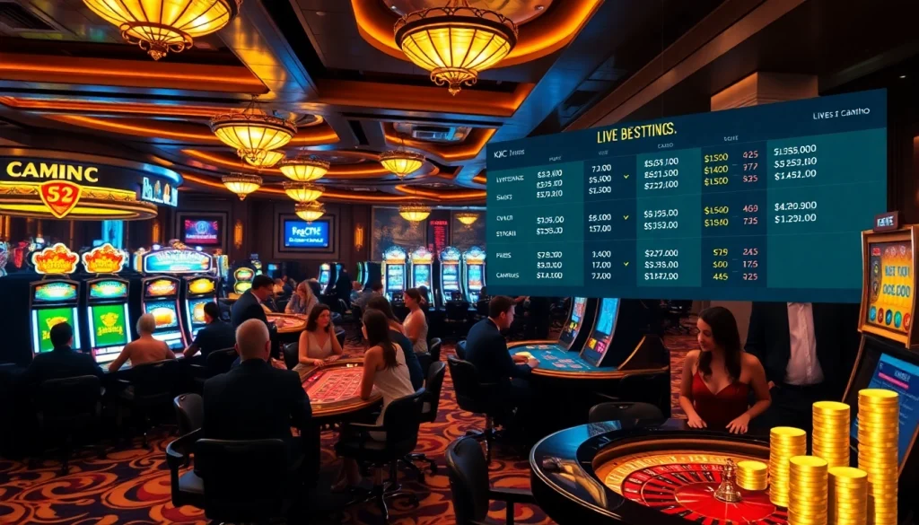 KJC players engaging in an exciting game of poker at a luxurious casino table.