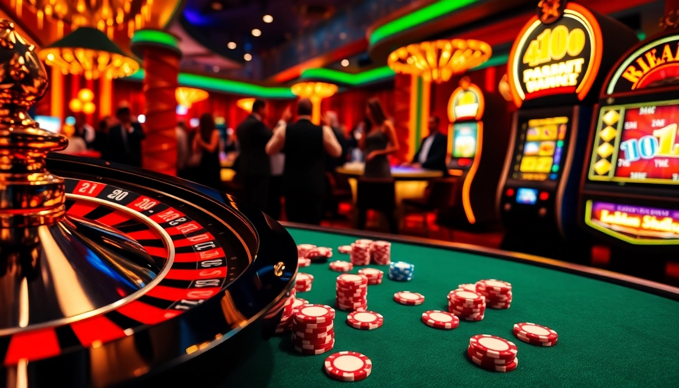 Experience the excitement of winning at kkwin.com with vibrant casino visuals showcasing poker and roulette.