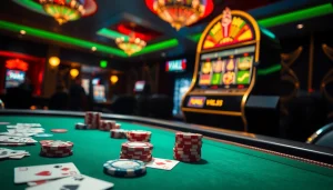 Experience thrilling gameplay at Viral88's dynamic casino with vibrant tables and engaging poker action.