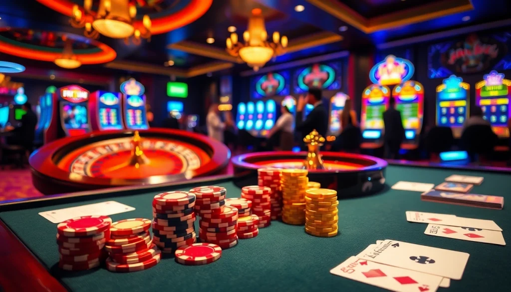 Experience the excitement of gambling at 58win with vibrant casino tables and engaging games.