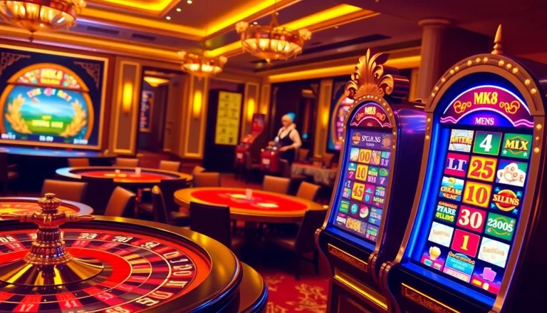 Experience the thrill of winning at MK8's vibrant casino, showcasing exciting games and bonuses.