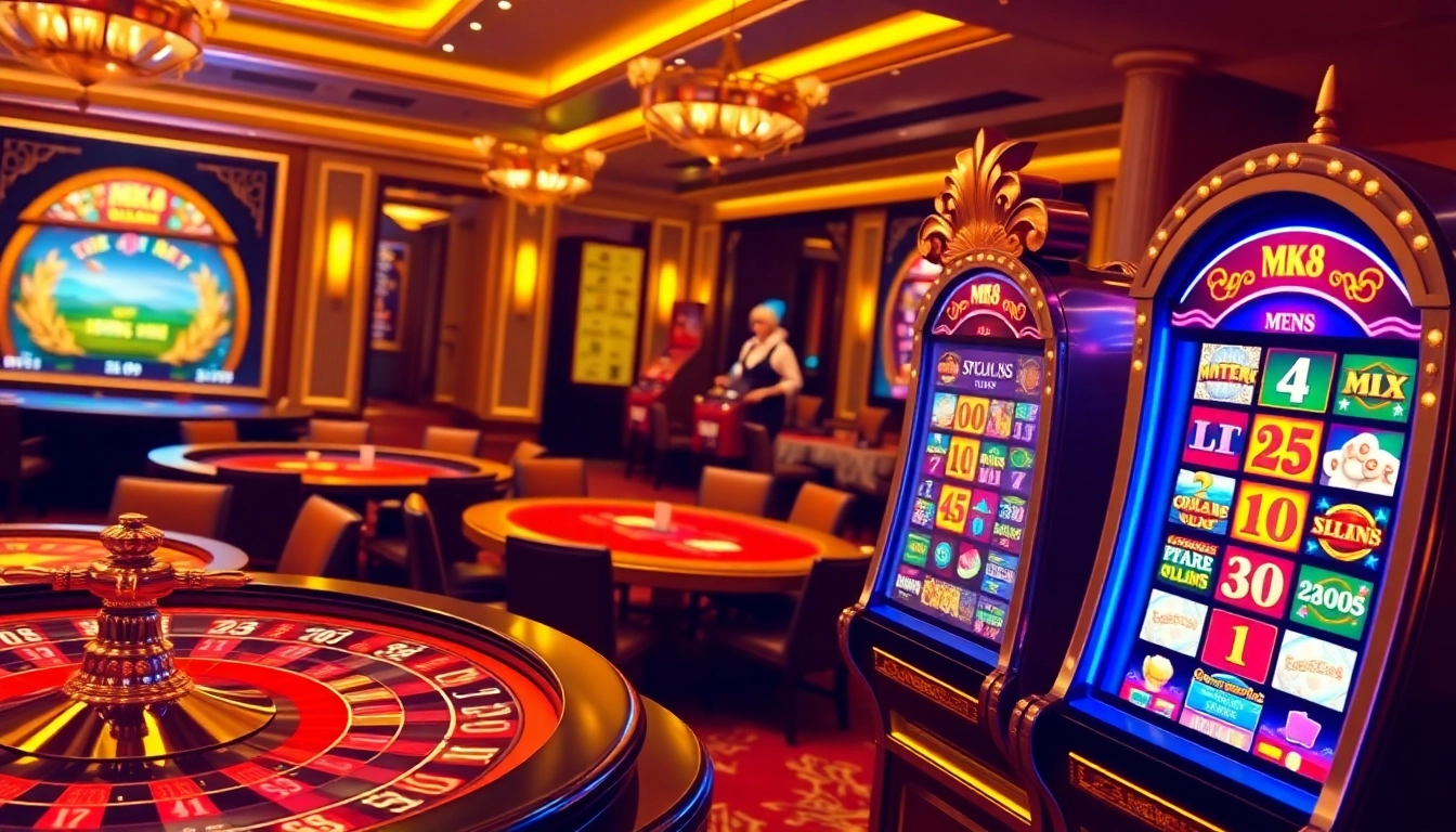 Experience the thrill of winning at MK8's vibrant casino, showcasing exciting games and bonuses.