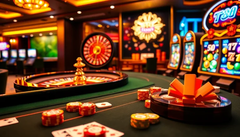 Experience TT88 with a vibrant casino atmosphere featuring games, chips, and excitement.