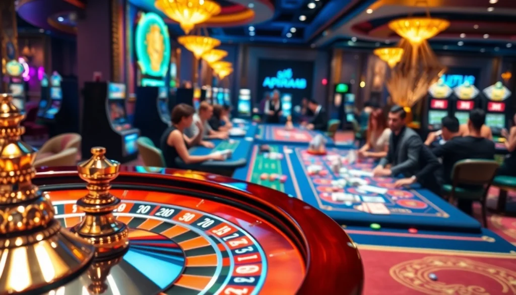 Experience the thrill of situs apiraja88 as players enjoy exciting casino games in a vibrant atmosphere.