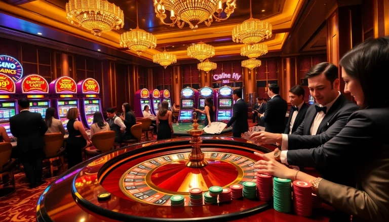 Players winning big at GG88 Com with vibrant slots and a thrilling roulette table.