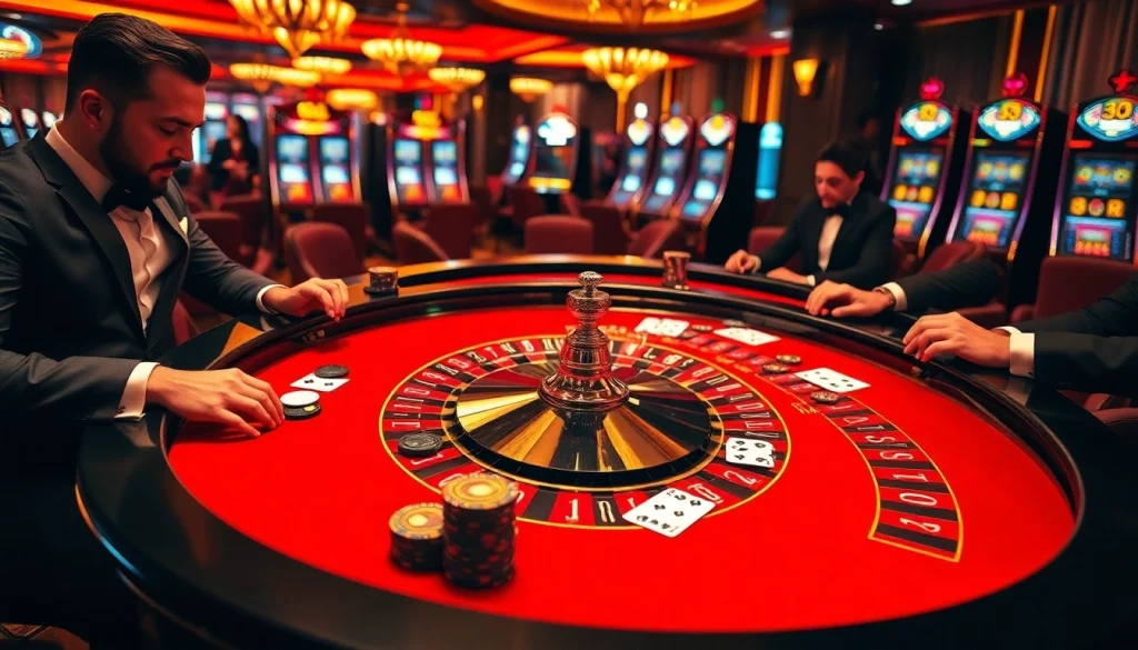 Play thrilling roulette at X88 casino with elegant decor and high-stakes excitement.