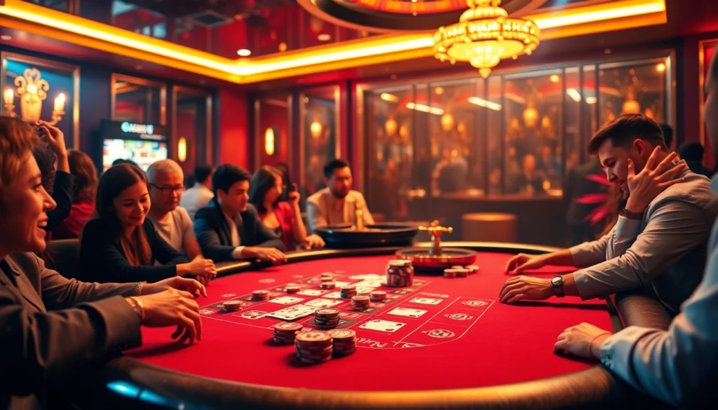 Engaging scene of casino gameplay featuring the mmoo link interface for online gamblers.