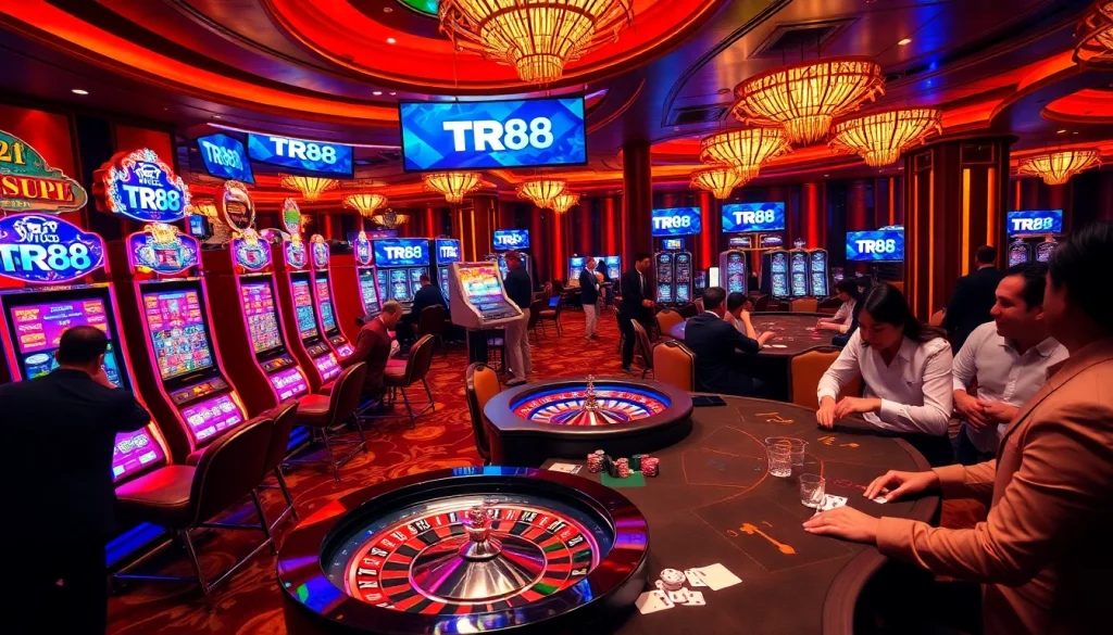 Experience the thrill of poker and slots at TR88's luxurious casino.