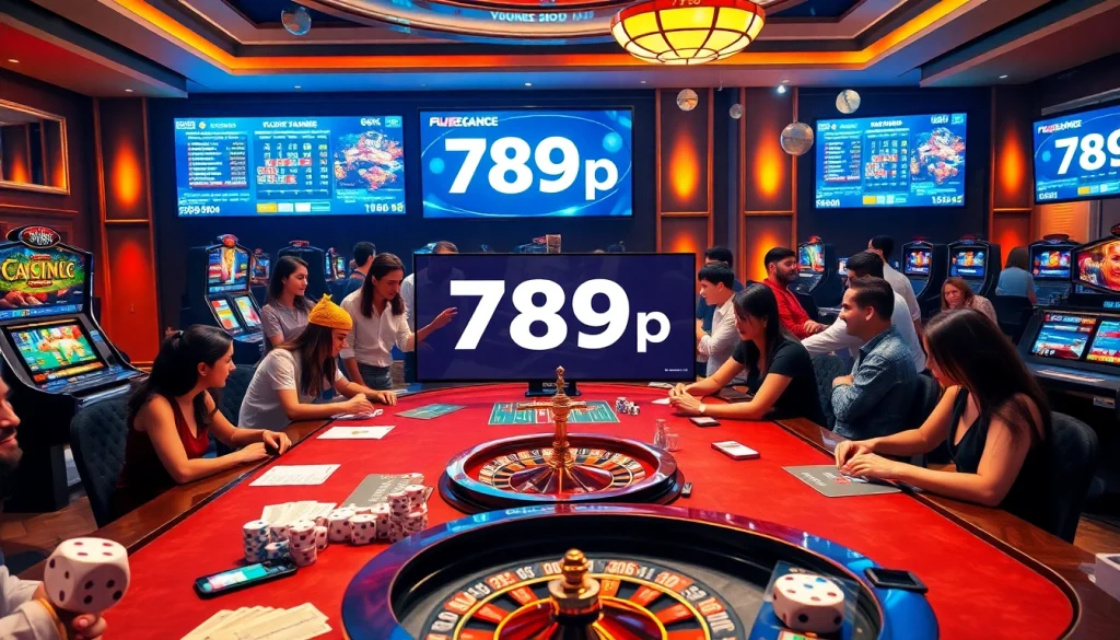 Players enjoying interactive games at the luxury 789p online casino, showcasing excitement and engagement.