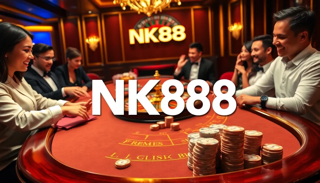 Experience thrilling gameplay at NK88 casino with dynamic baccarat and roulette action.